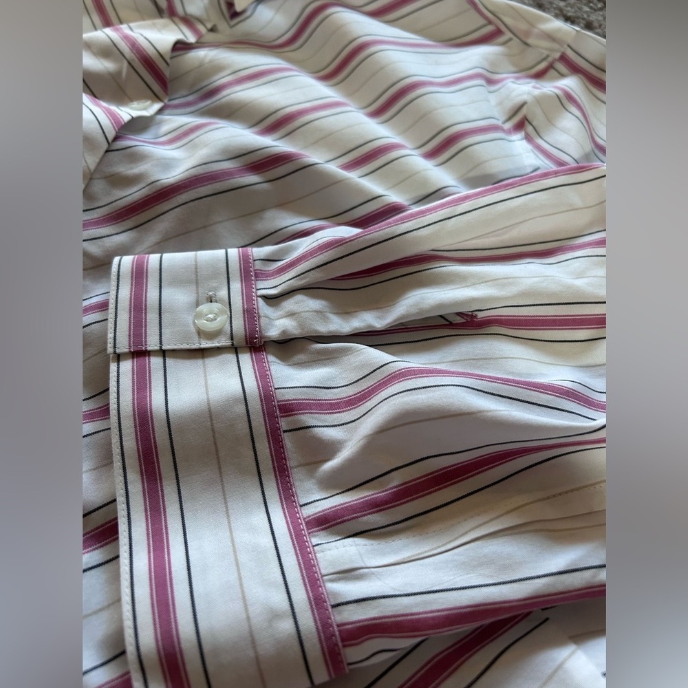 Chico's Striped Button-Up Shirt - Picture 7 of 10